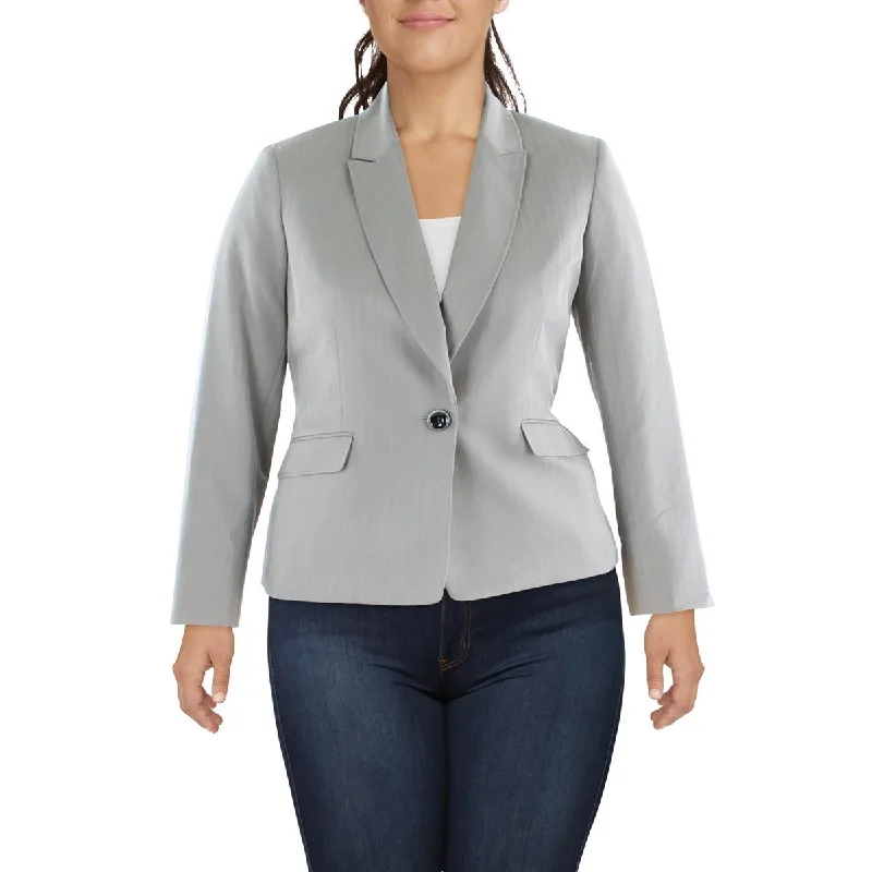 Blazers for power dressing empower instantly -Le Suit Womens Woven Striped One-Button Blazer