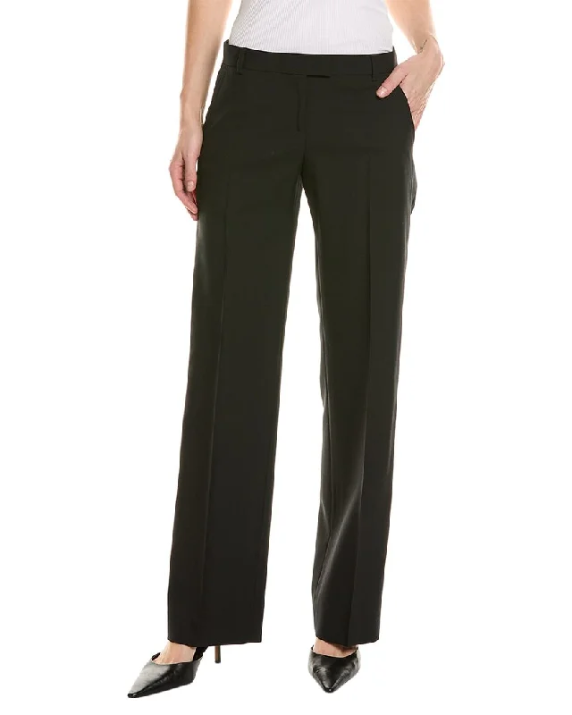 Stylish tight trousers for women with high-waisted fit for flattering look -The Kooples   Pleated Trouser